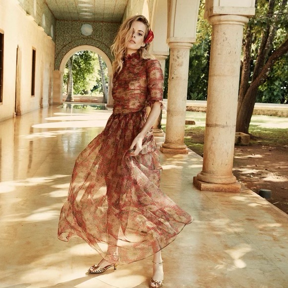 Doen Dresses & Skirts - DOEN Jacques Dress in Red Jardin des Plantes (XS, NWT)
